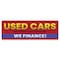 Signmission Used Cars No Credit No Problem We Finance Banner Concession Stand Food Truck Single Sided B-72-30172 - alternate 1